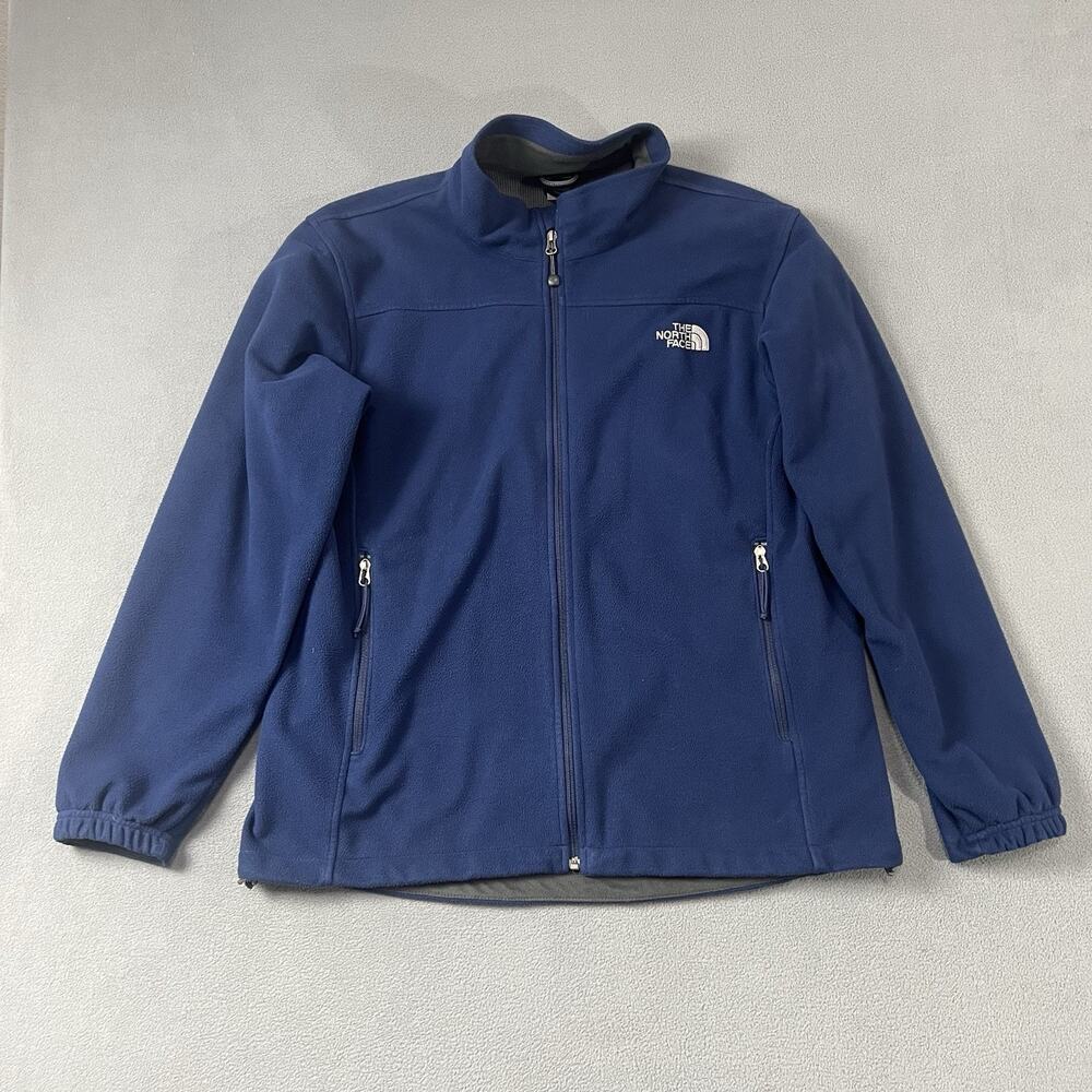 The North Face Jacket Mens XL Blue Windwall Fleece Lined Casual Outdoors
